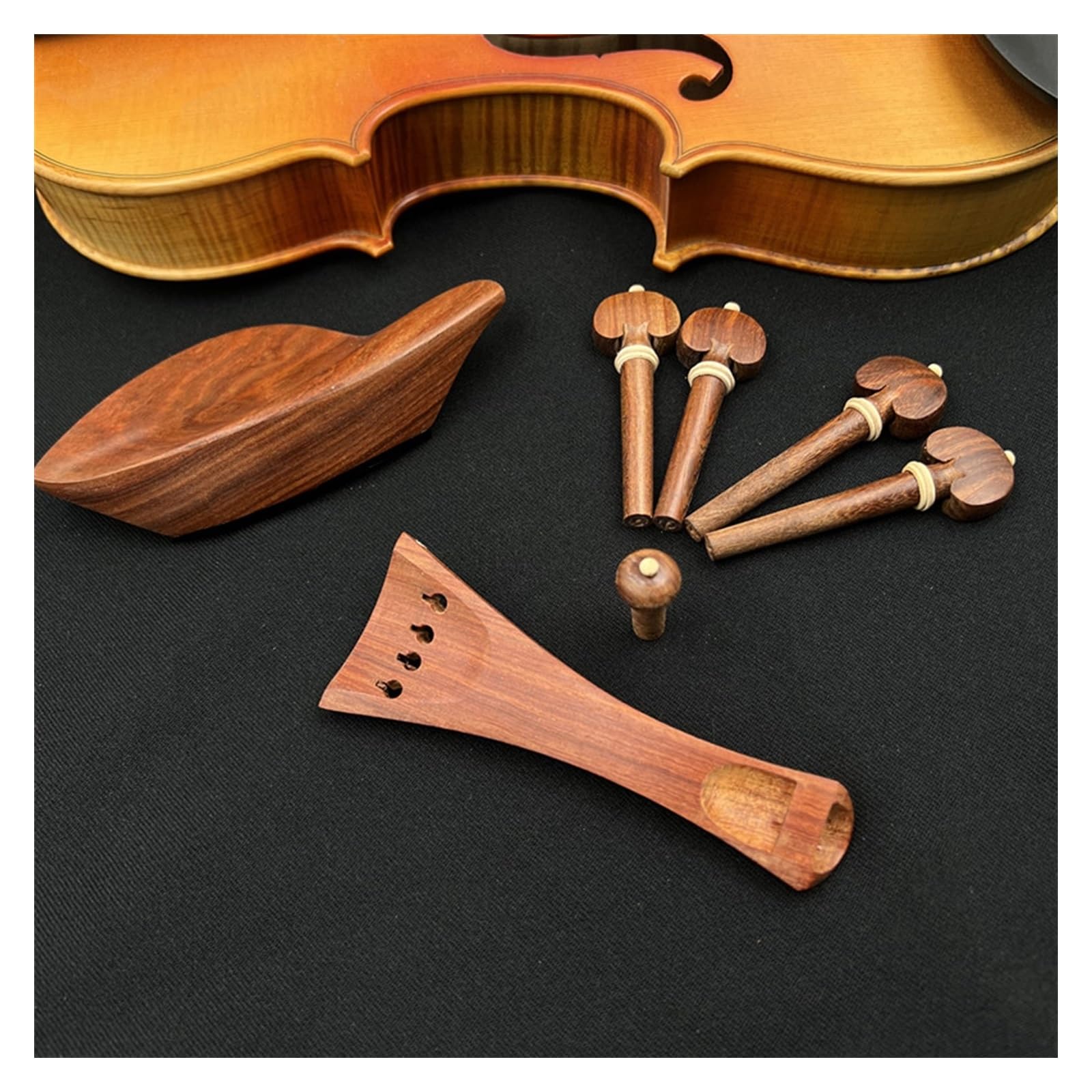 Set Da 6 Piroli In Palissandro Per Violino 4/4 - Accessori Di Bellezza Per Il Tuo Strumento