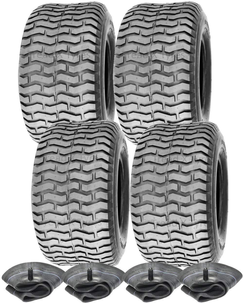 4x 4Ply Ride on Lawn Mower 18x8.50-8 Grass Tyres & Tubes Garden Tractor Golf Buggy Turf