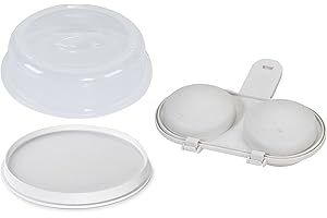 Nordic Ware Microwave 2-Sided Round Bacon and Meat Grill with Spatter Cover...