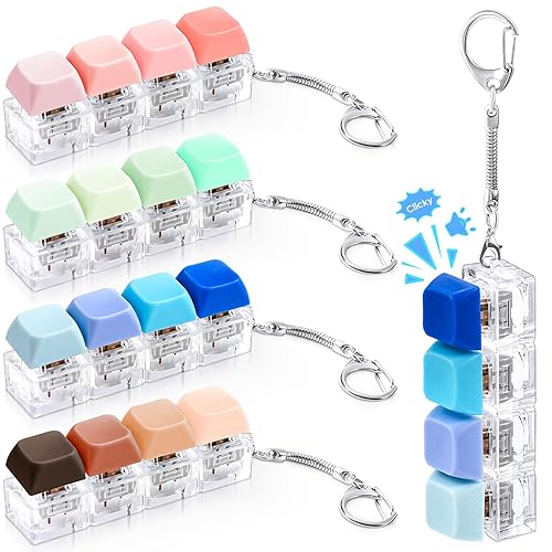 4 Pcs Keyboard Adult Fidget Toy Clicker Toy 4-in-1 Keyboard