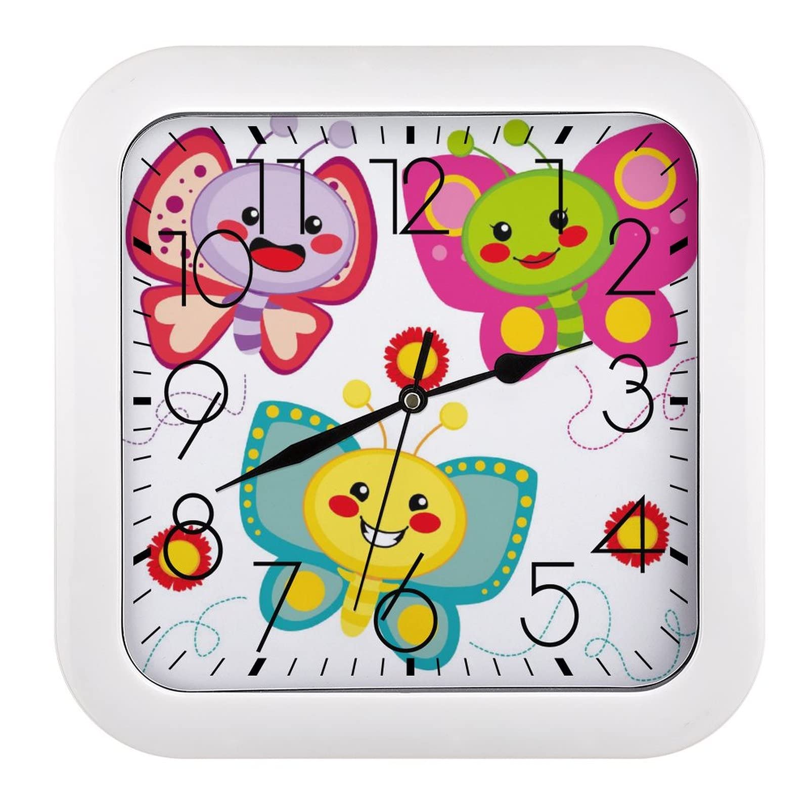 Horloge murale grands chiffres pour lire l'heure facilement sans lunettes