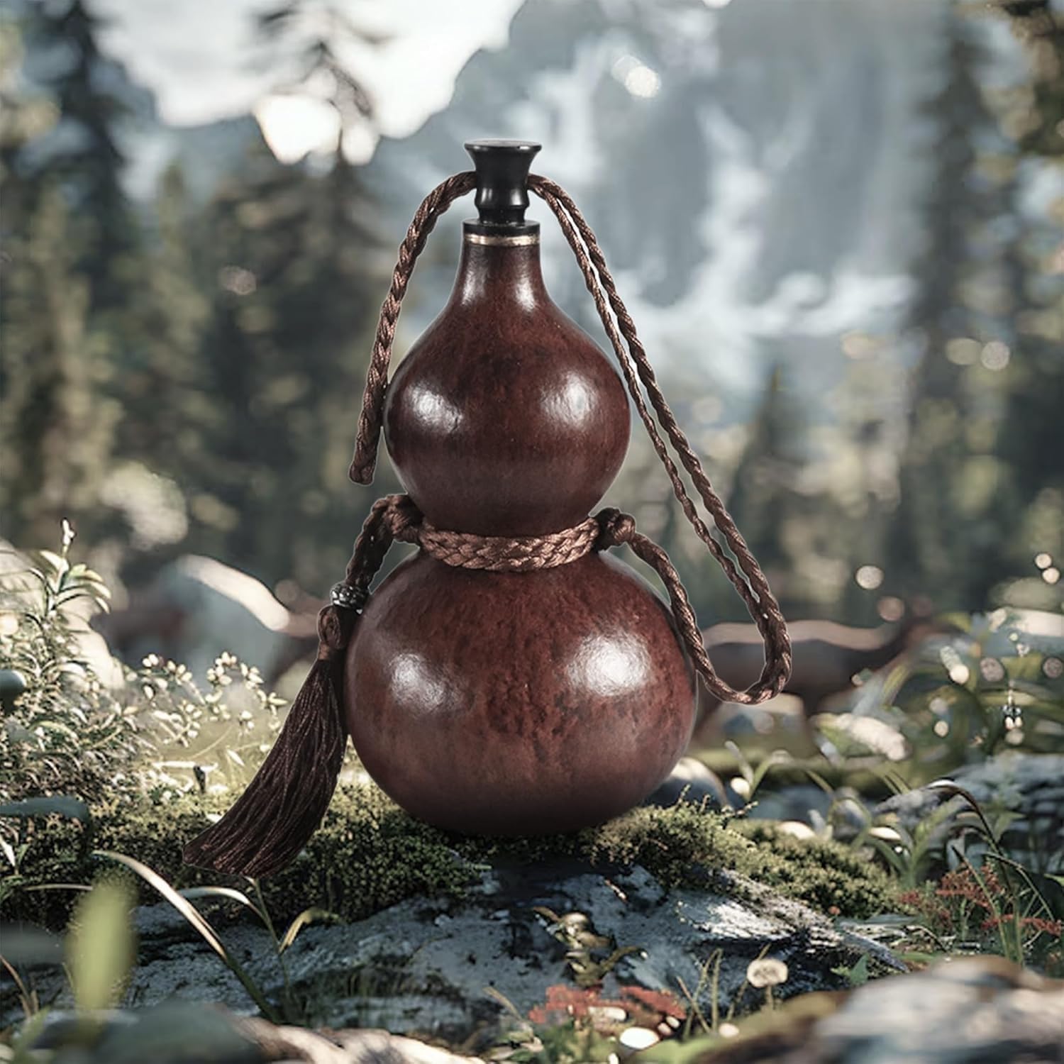 Black Myth Wukong Gourd Water Bottle - Classic Gourd-Style Sports Travel Bottle for Gym, Durable and Large Capacity(500ml)