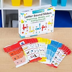 Really Good Stuff Letter Sound Sliders: Beginning, Middle, and Ending Sounds