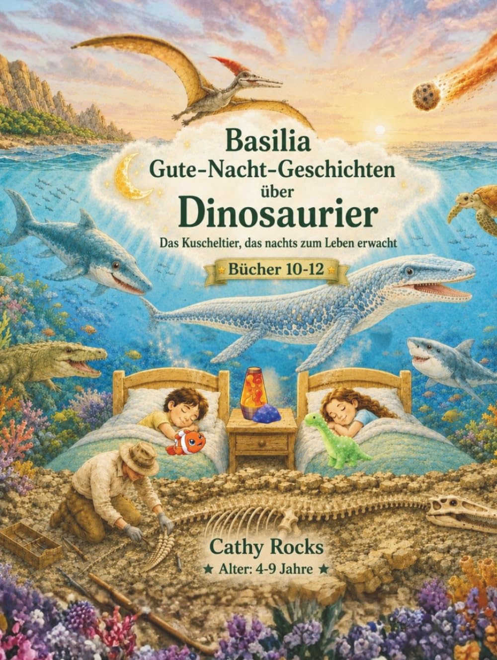 Basilia - Gute-Nacht-Geschichten über Dinosaurier: Sammelband 4: Bücher 10-12