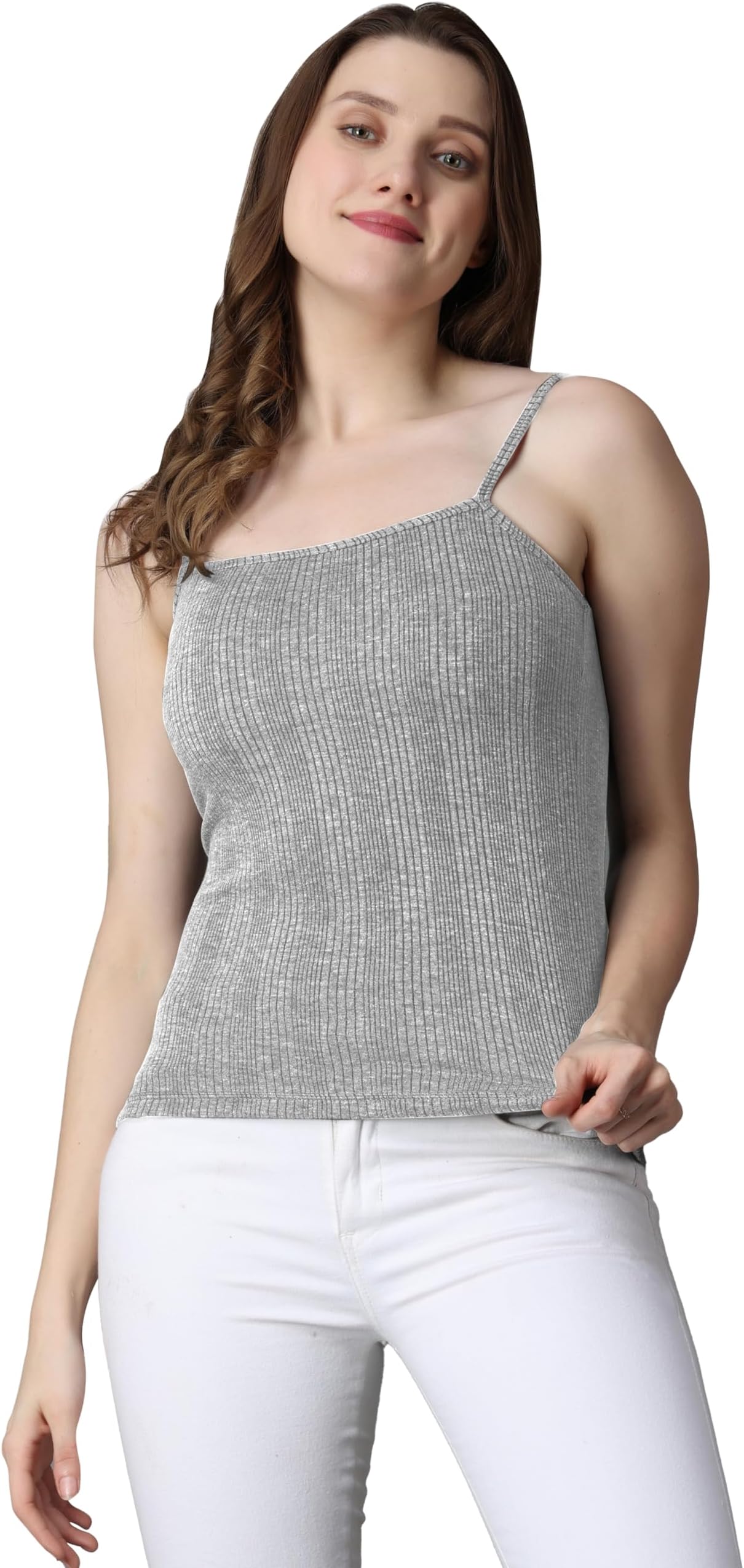 Wearslim® Premium Women’s Cotton Quilted Thermal Underwear Ultra Soft Cold Weather Lightweight Top Spaghetti Warmer