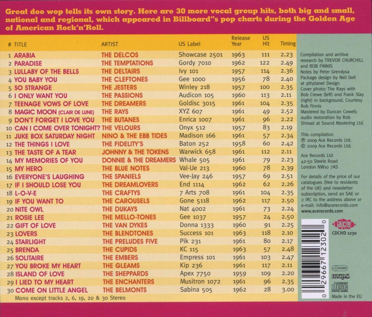 The Golden Age Of American Rock'n'roll Special Doo Wop Edition Vol 2