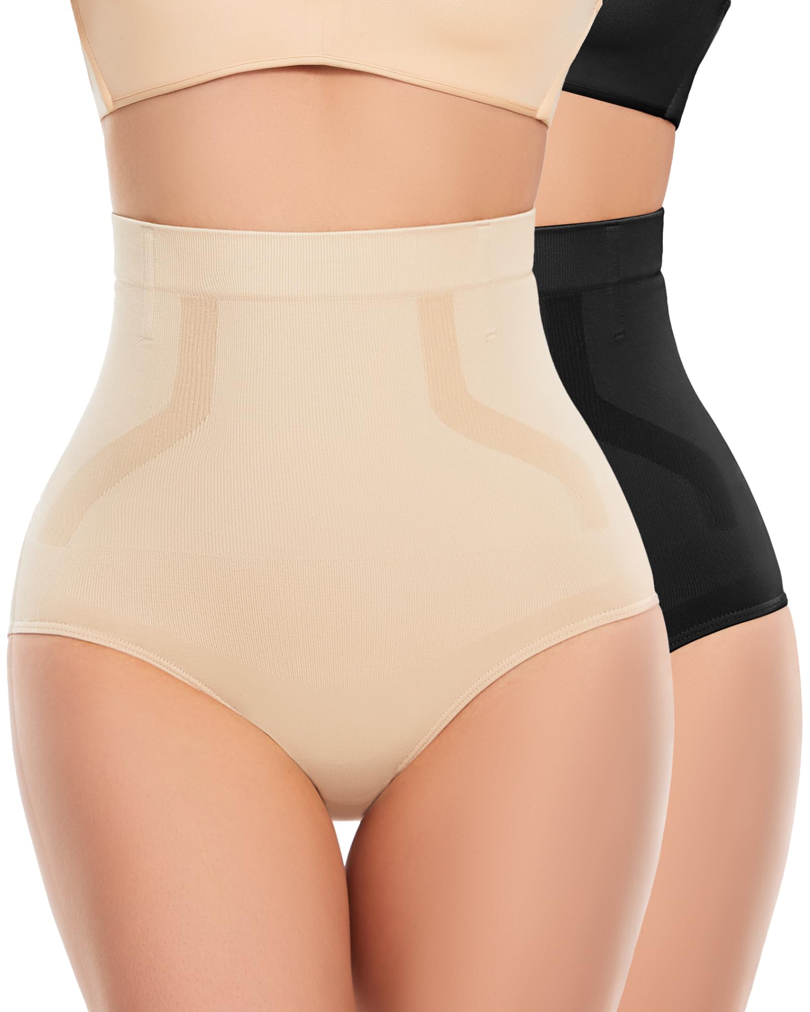 SIMIYA Shapewear Damen Bauchweg Unterhose Miederhose Damen Bauch Weg Hose Figurformende Shaping Unterwäsche Slip Stark Formend Body Shaper miederslip