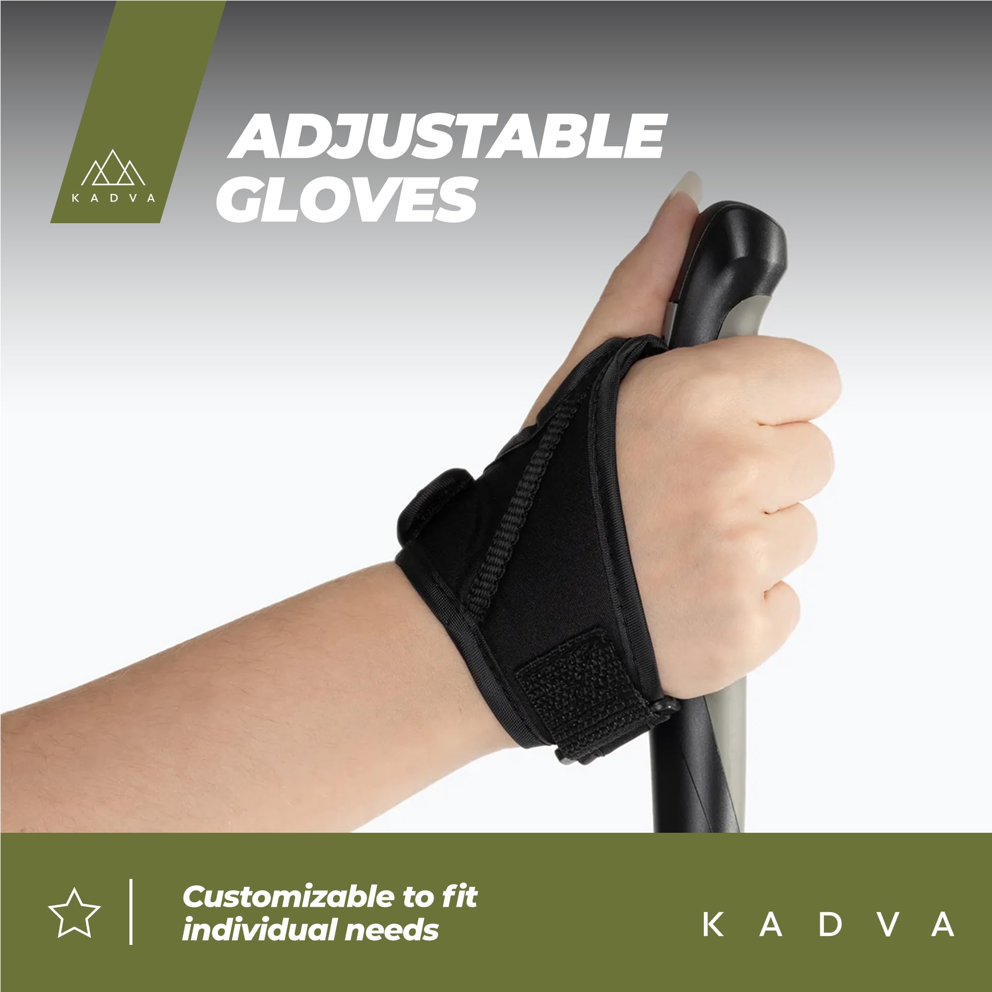 KADVA Bastoncini da Nordic Walking HALNA in Rosso|Verde Misura regolabile 84-135 cm Sistema Quick Lock per una chiusura stabile e sicura Punta in carburo durevole e resistente all'abrasione