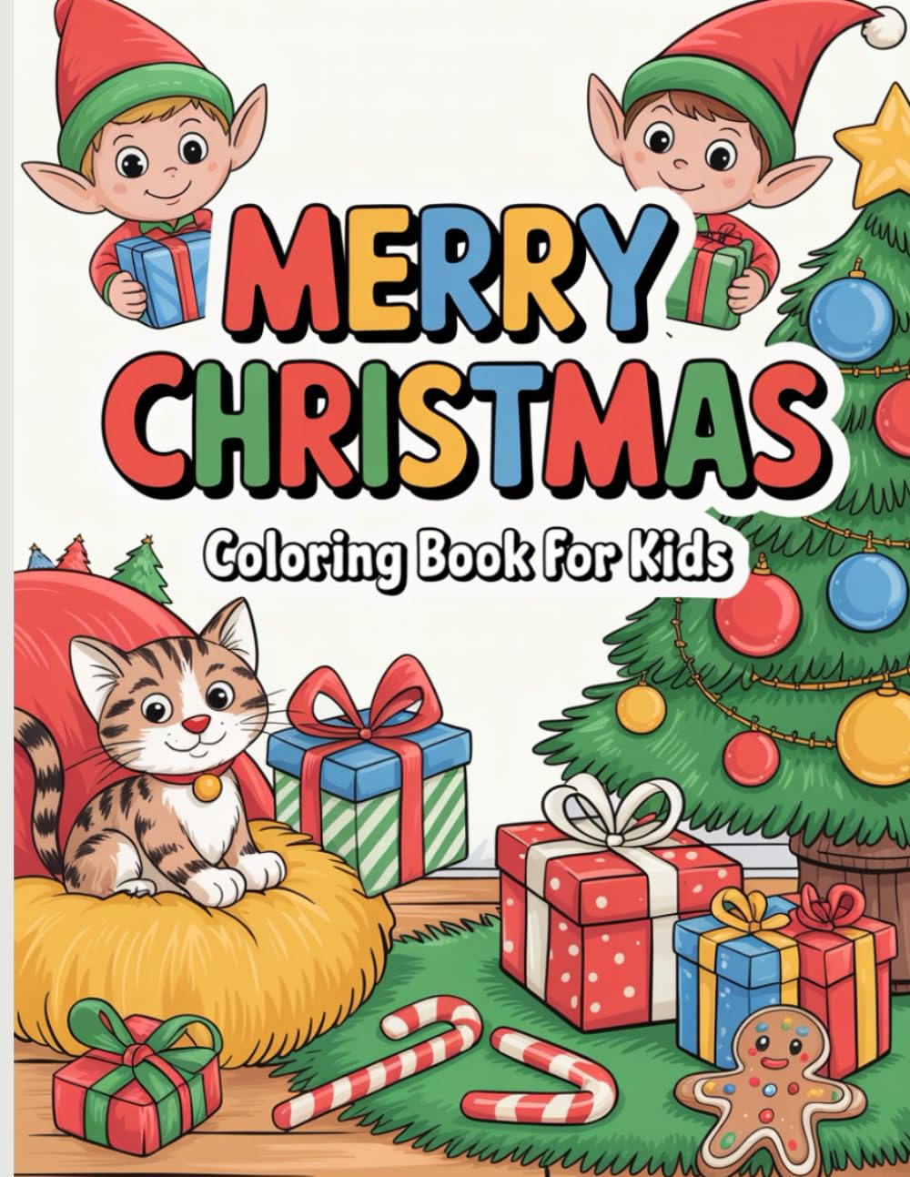 Merry Christmas Coloring Book for Kids: Filled with fun and festive Christmas-themed illustrations