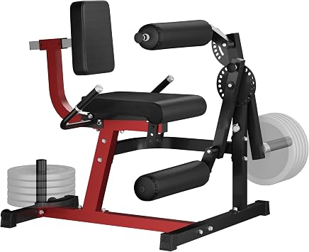 Leg Extension and Curl Machine,5-in-1 Lower Body Workout Equipment | Easy Mobility Wheels,Adjustable Leg Extension Machine,24+8 Leg Positions,Fits 1"/2" Weight Plates