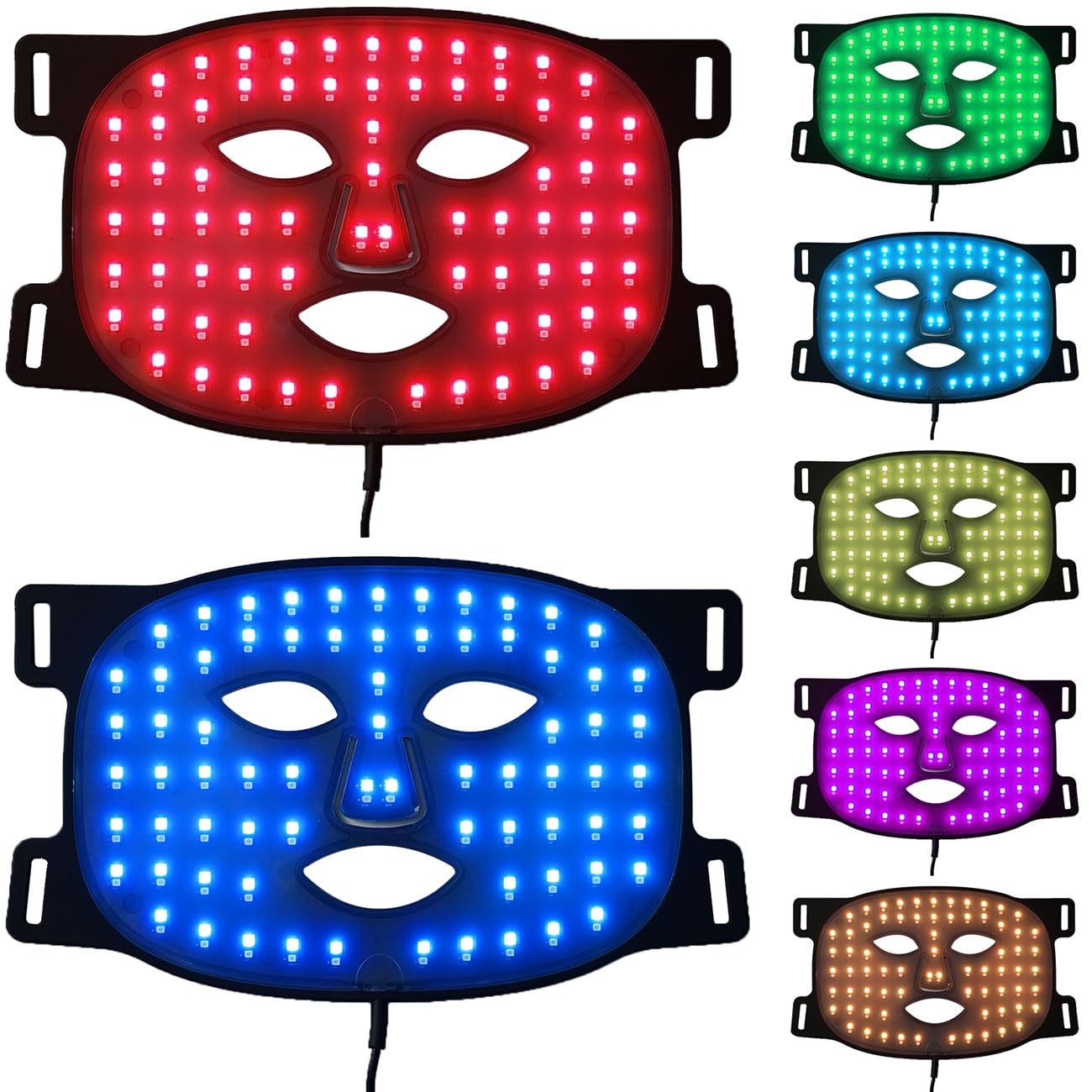 ideoon LED-Licht-Gesichtsmaske: Für ein strahlendes Hautbild - effiziente Gesichtspflege & Beauty-Anwendung für zu Hause