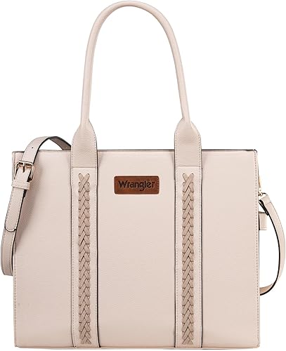 Wrangler Bolso de mano para mujer, bolso cruzado de cuero con asa superior, bolso de hombro con correa ajustable
