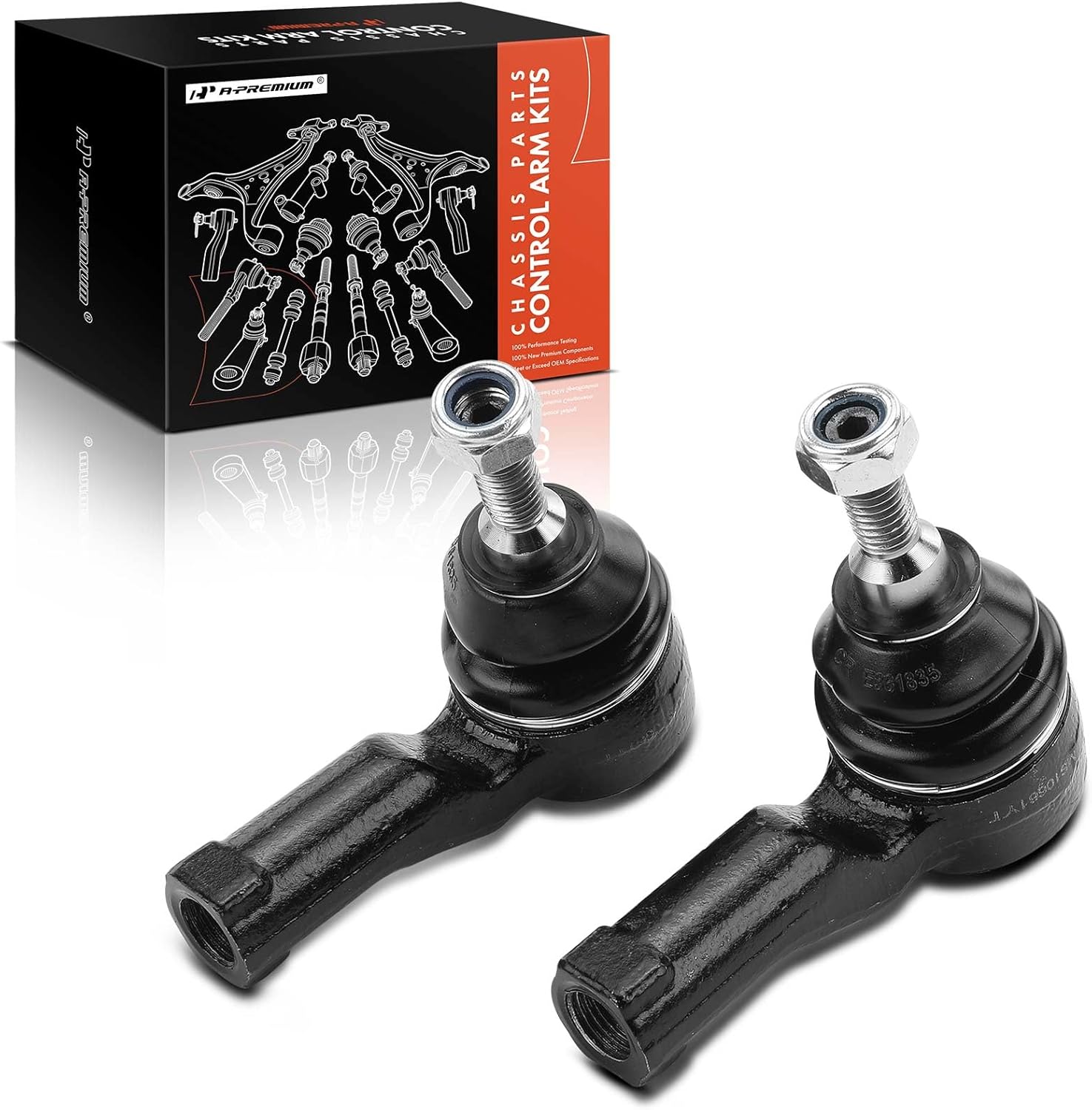 A-Premium 2 x Front Outer Tie Rod Ends, Compatible with Land Rover Range Rover Sport 2006 2007 2008 2009