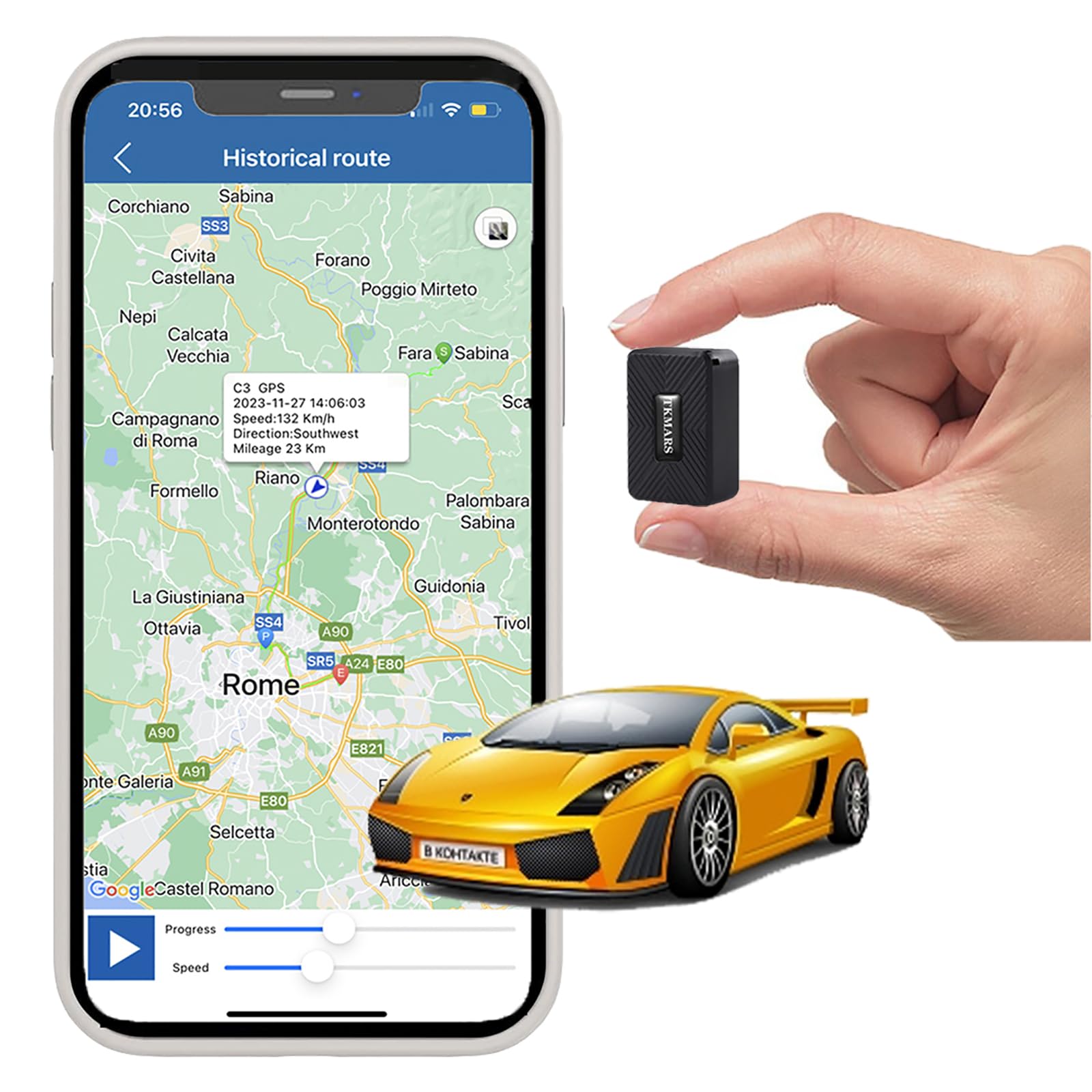Localizzatore GPS 4G TK901 - Mini Tracker Magnetico Per Auto, Valigie, Bambini - App In Tempo Reale Senza Abbonamento - Foto 9