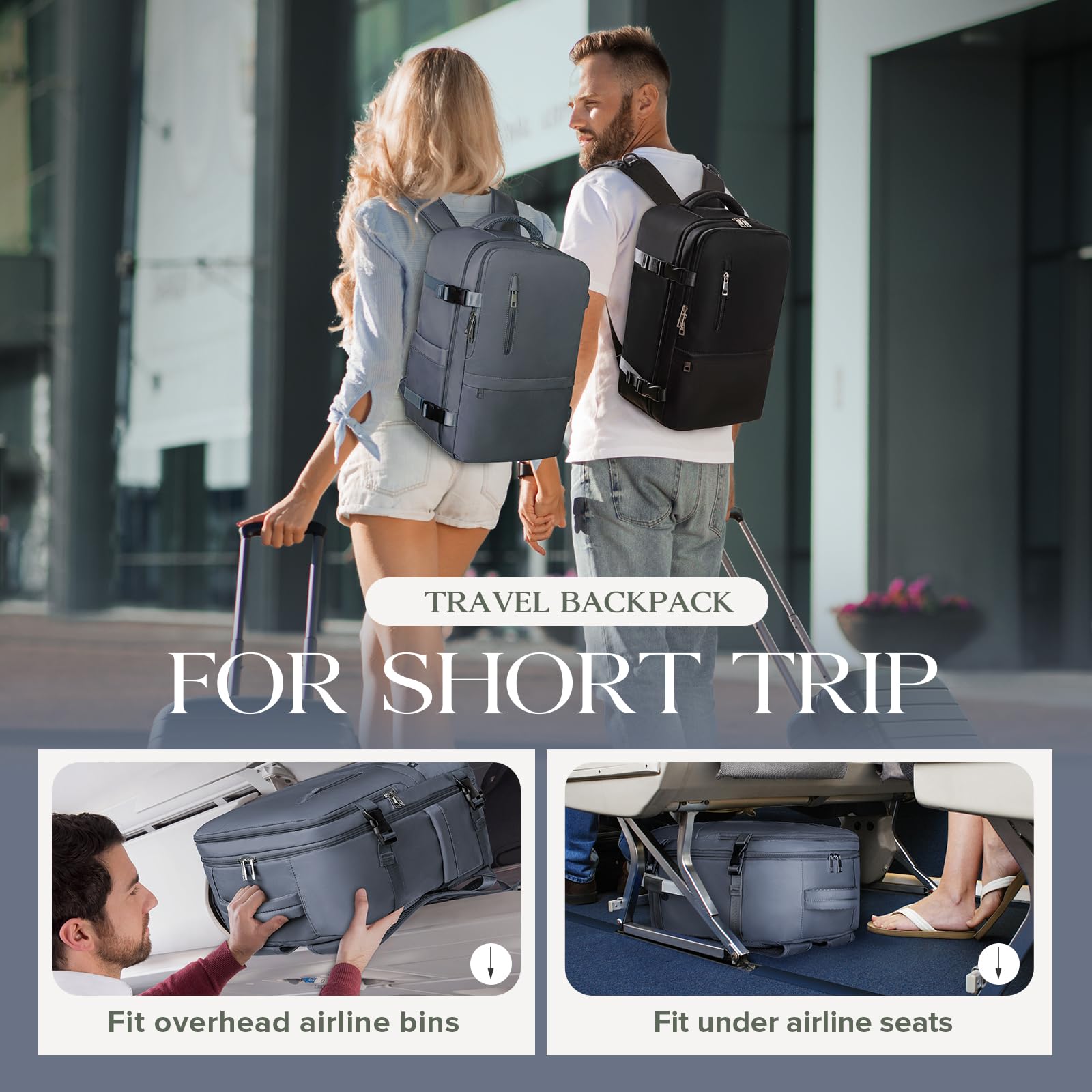 Hayayu Borse Da Cabina Per Ryanair 40x20x25 Bagaglio A Mano Zaini Borsa Zaino Da Viaggio Il Sedile Zaino Per Ryanair Bagaglio A Mano Borsa Cabina Travel Viaggio Casual Daypack