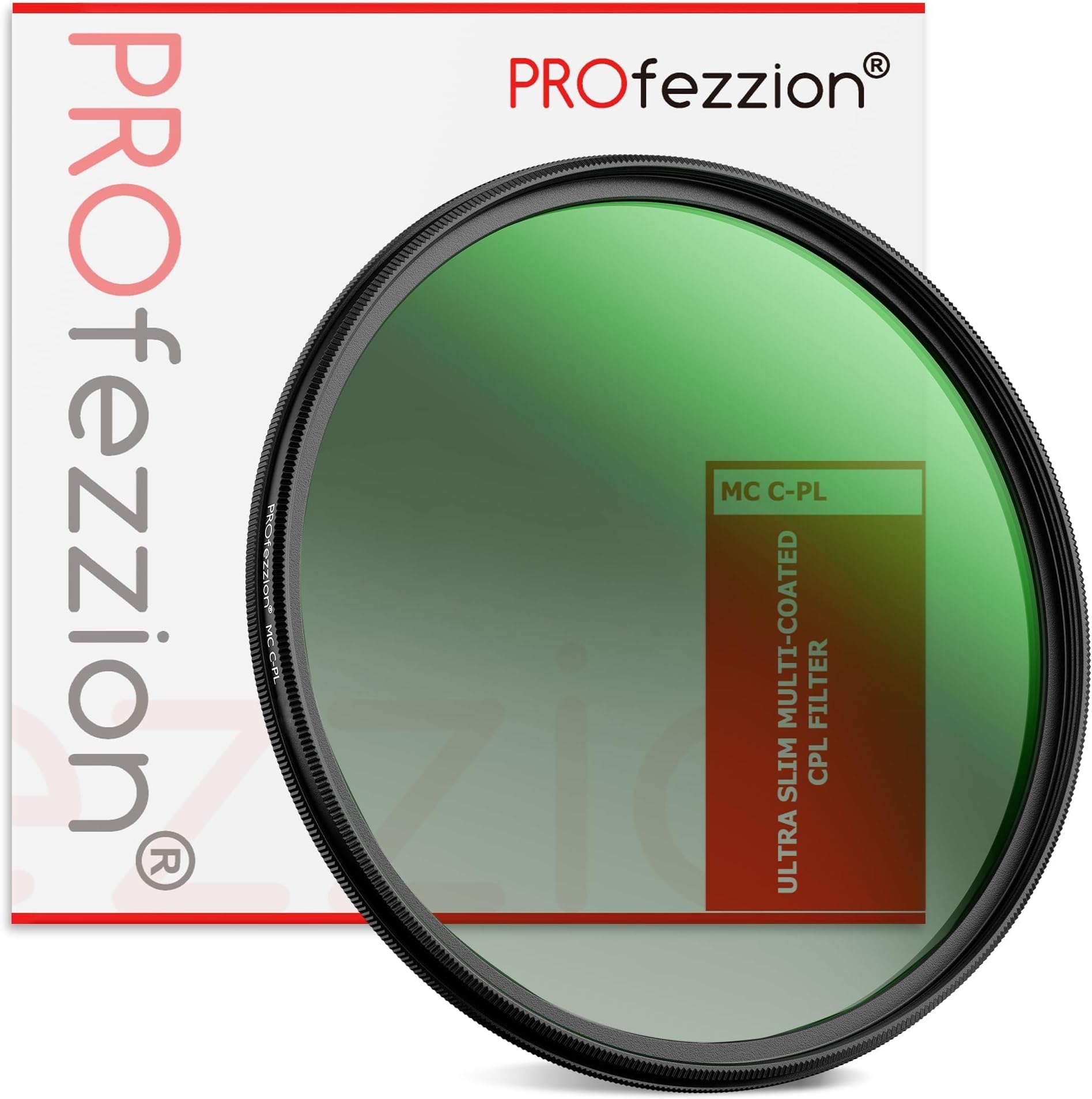 PROfezzion 58mm Circular Polarizer Filter 12 Layer Multi-Coated MC CPL Circular Polarizing Filter for Camera Lenses with HD Optical Glass/Ultra Slim/Reduce Reflection/Enhance Contrast