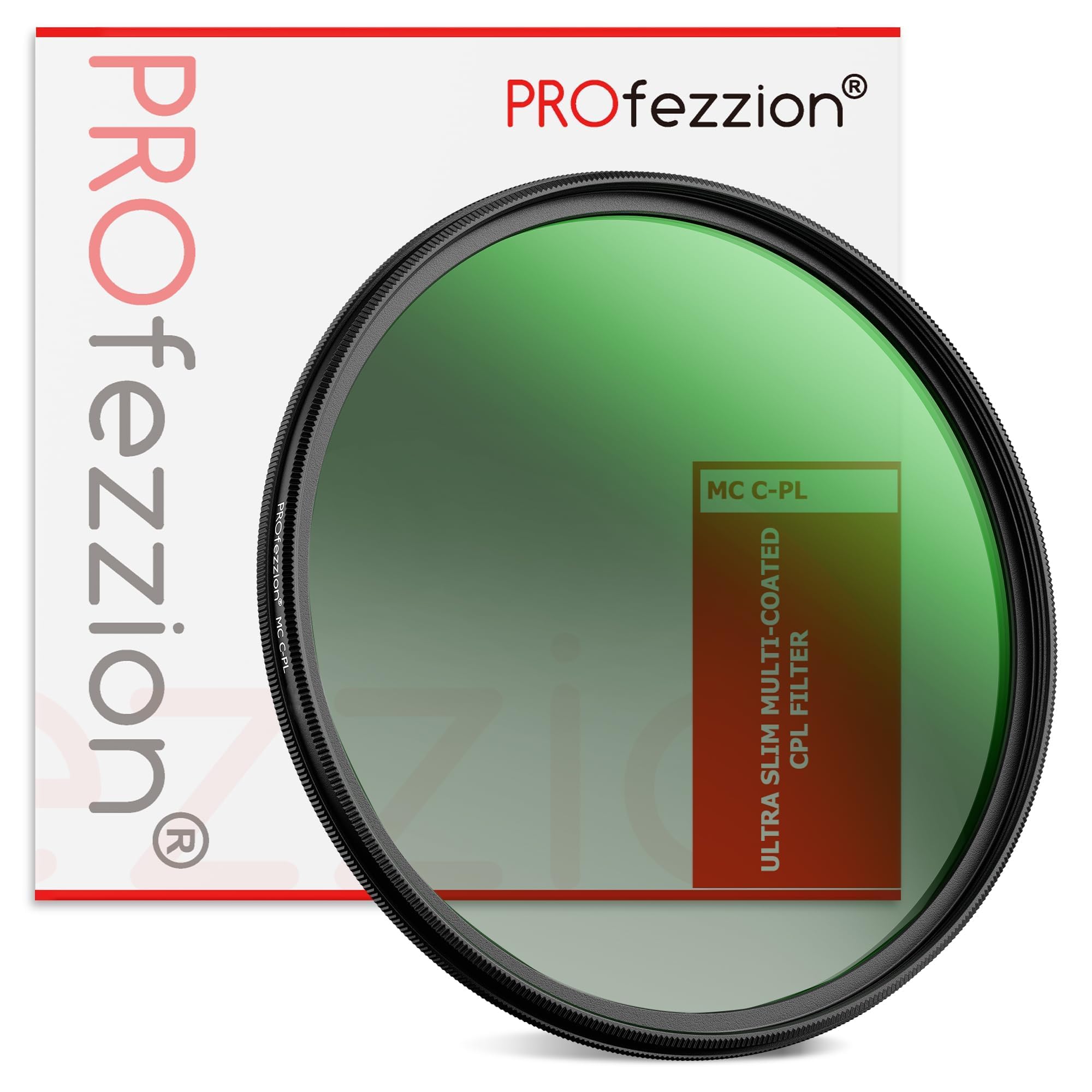 PROfezzion 49mm Circular Polarizer Filter 12 Layer Multi-Coated MC CPL Circular Polarizing Filter for Camera Lenses with HD Optical Glass/Ultra Slim/Reduce Reflection/Enhance Contrast