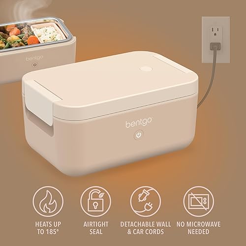 Miniatura 3 de Bentgo Heat - Fiambrera eléctrica - Calentador de alimentos portátil para adultos, lonchera térmica para el trabajo, viajes, escuela y sobre la Café