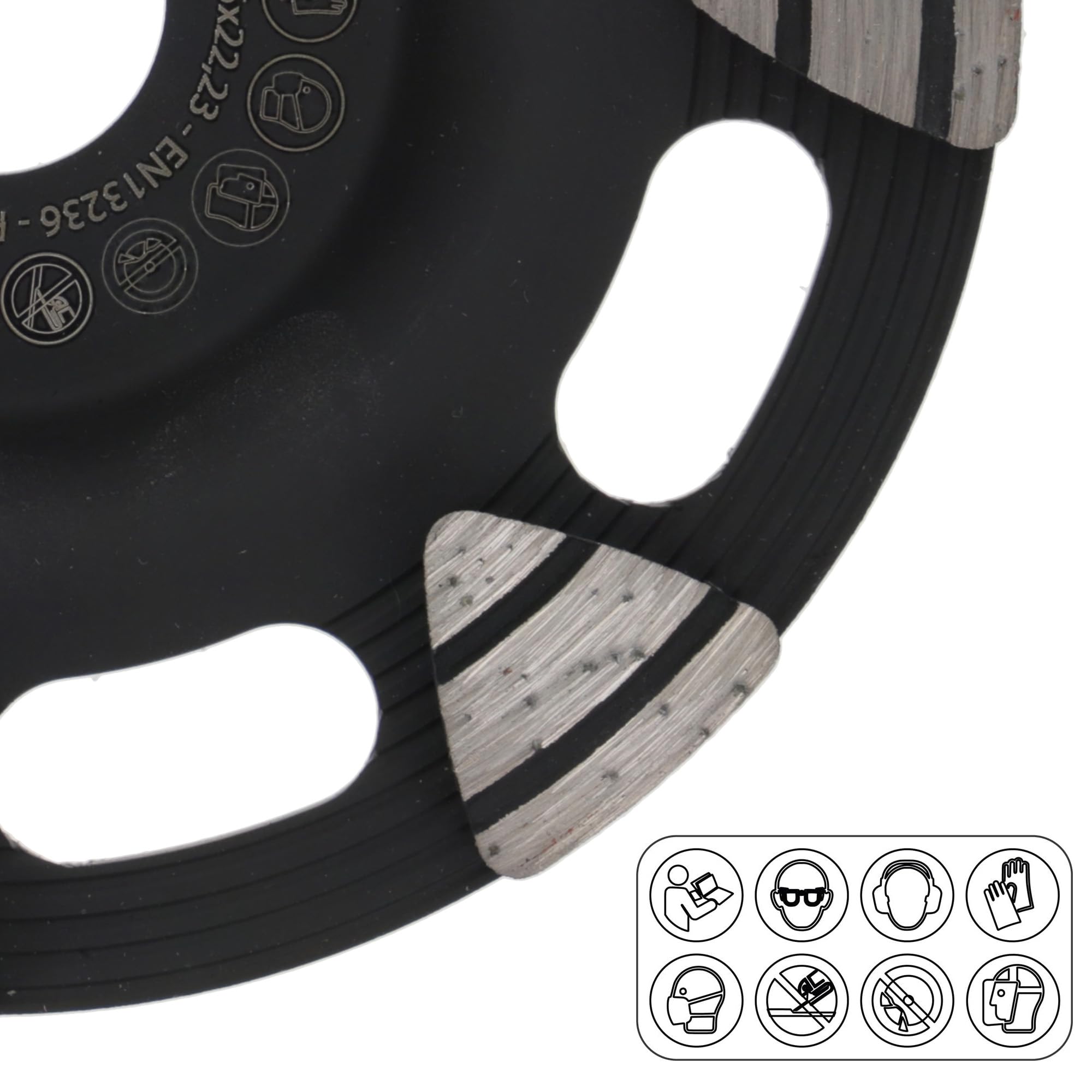 PRODIAMANT Disco de lijado de diamante PX SuperProfi 125 mm – K16/20 extra grueso – Encuadernación media – Disco industrial para hormigón, pavimento y decapado – para lijadoras a partir de 1000 W