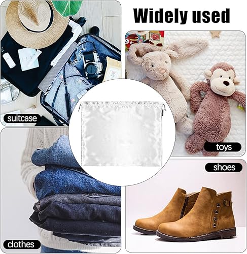 Miniatura 4 de Paquete de 6 bolsas para el polvo para bolsos, bolsas de seda para bolsos, zapatos, botas, bolsa de seda a prueba de polvo con cordón, bolsa de