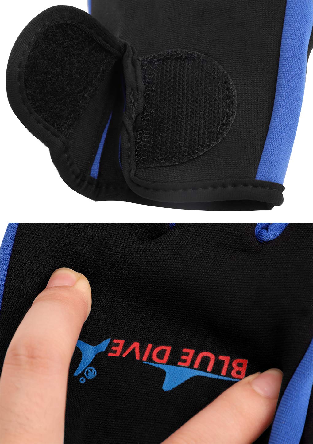 YJZQ Neoprene Wetsuit Gloves Stretchy Scuba Diving Gloves 1.5mm Water Snorkeling Gloves Swim Kayaking Gloves Paddle Sailing Surf Water Sports Thermal Gloves for Men Women - Image 4