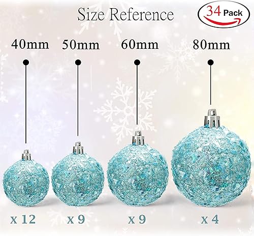 Vista 194 de AMS - Adornos chapados, bolas de Navidad, para decoración de fiestas de vacaciones, colección de árbol para boda, Acción de Gracias, fiesta