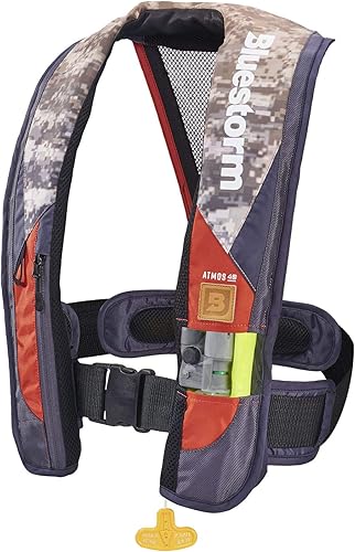 Miniatura 41 de BLUESTORM Atmos 40 Chaleco salvavidas inflable automático y manual para adultos Chaleco salvavidas aprobado por la Guardia Costera de los Estados