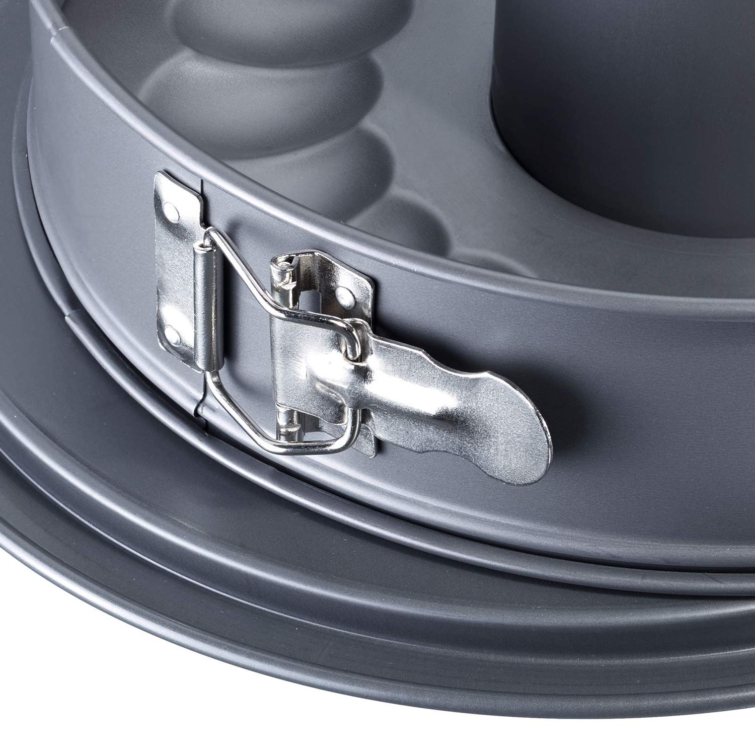 Westmark Springform mit zwei Böden, auslaufsicher, Ø 28 cm, mit Antihaftbeschichtung, kaltgewalzter Stahl, Back Profi, Anthrazit, 33692260