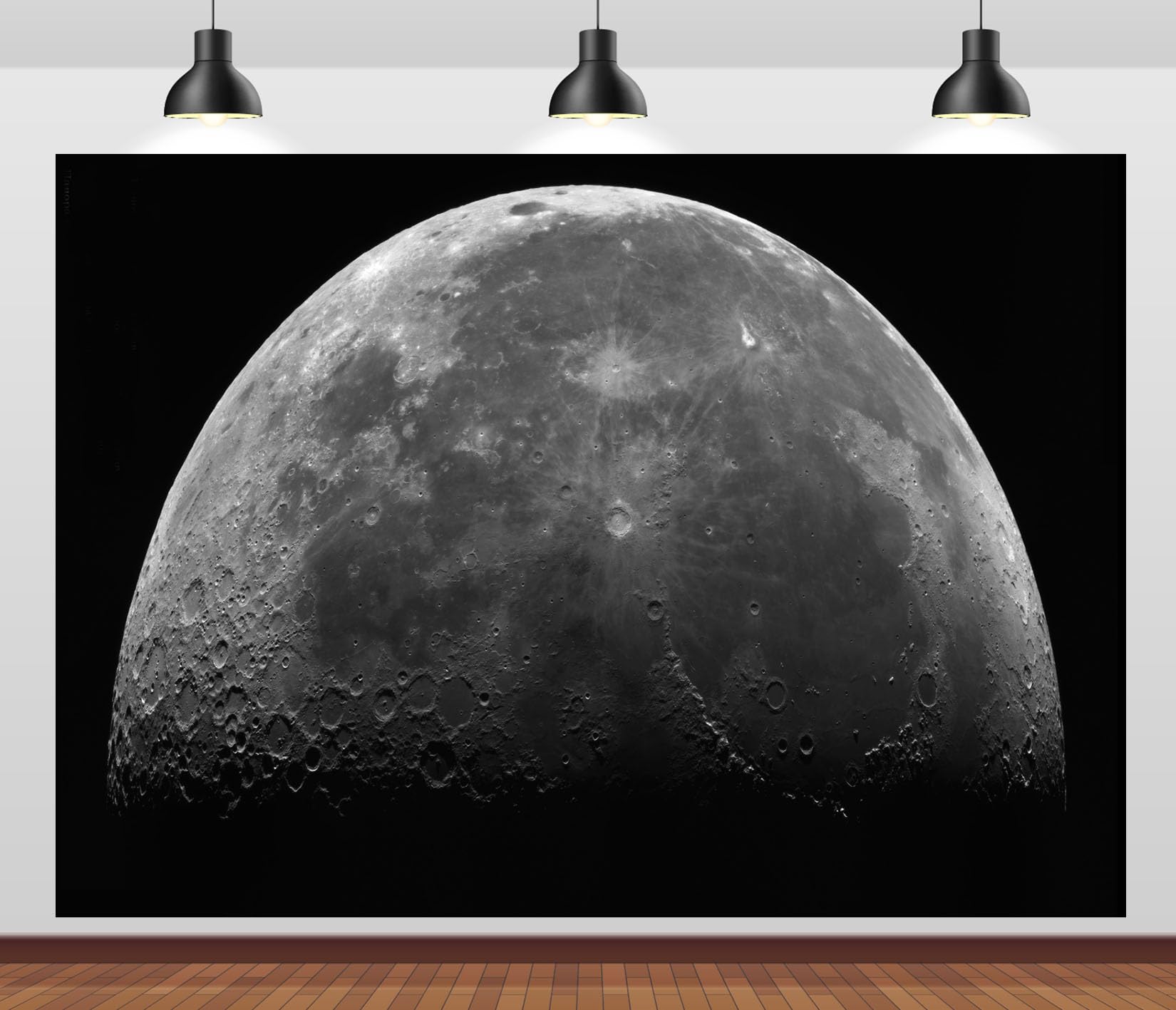 10x8FT Superficie Luna Grigia Sfondo Fotografico