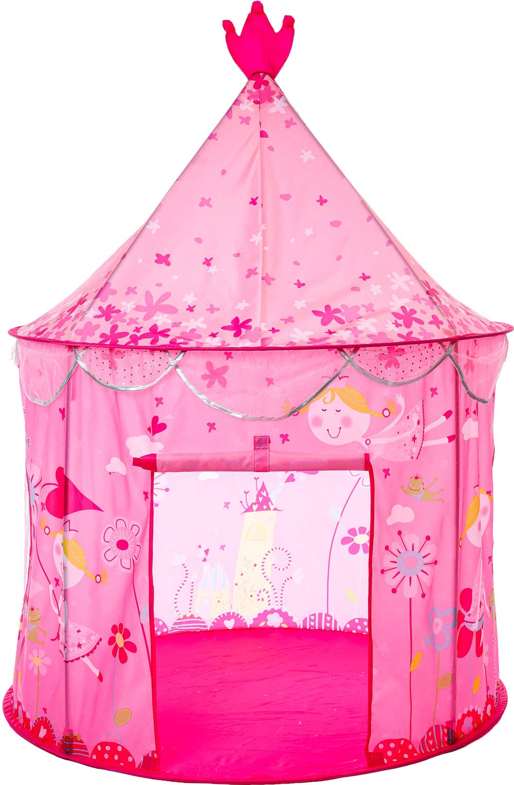 Kids Pop Up Play Tent, Indoor Playhouse with Carry Bag, Pink