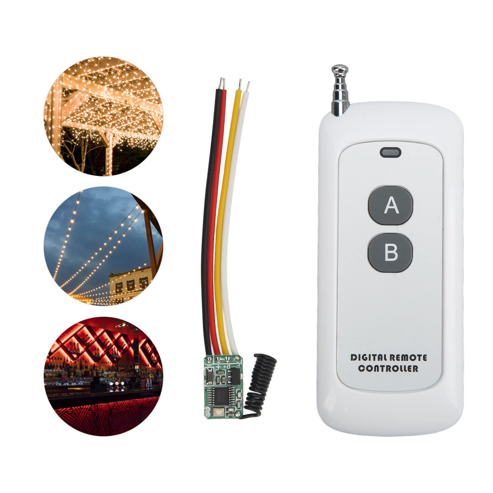 DC3.5‑12V Digital Remote Controller Mini Remote Control Switch Digital Remote Controller Plastic for LED Strips - Image 2