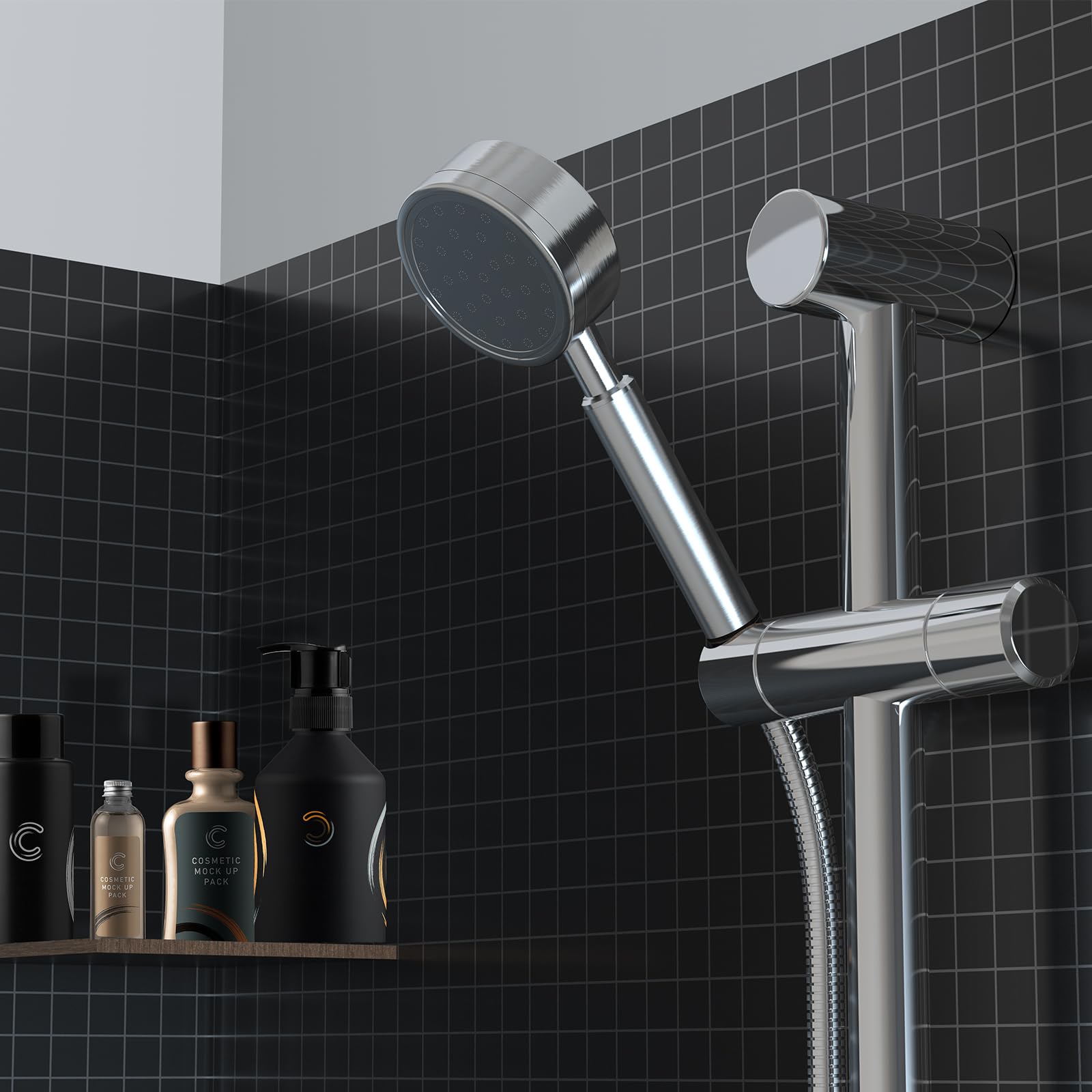 Soffione doccia ad alta pressione in acciaio inox 304 doccetta doccia bagno risparmio di acqua Anticalcare Facile da Installare e Pulire Compatibile con Tutti i Tubi Doccia Standard