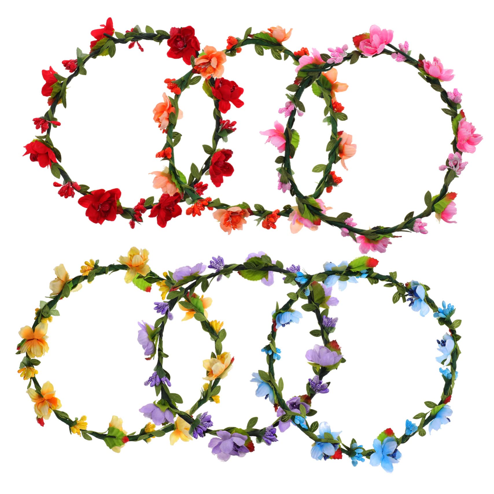 SOIMISS 18stücke Teiliges Blumenkronen Hochzeiten Elegante Haarkränze Mit Lebendigen Farben Für Bräute Brautjungfern Und Blumenmädchen Für Hochzeitsfeiern Und Fotoshootings