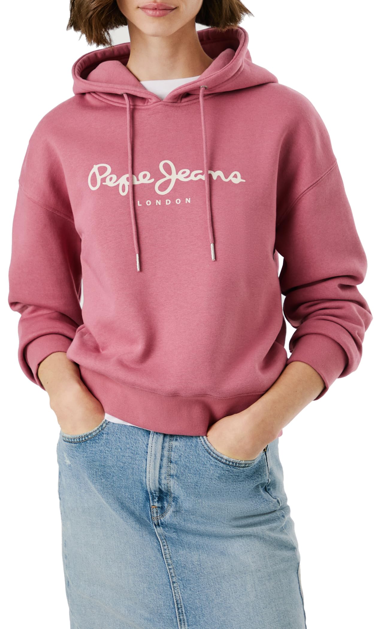 Pepe Jeans Baddy Hoodie Sudadera Mujer (Pack de 1)