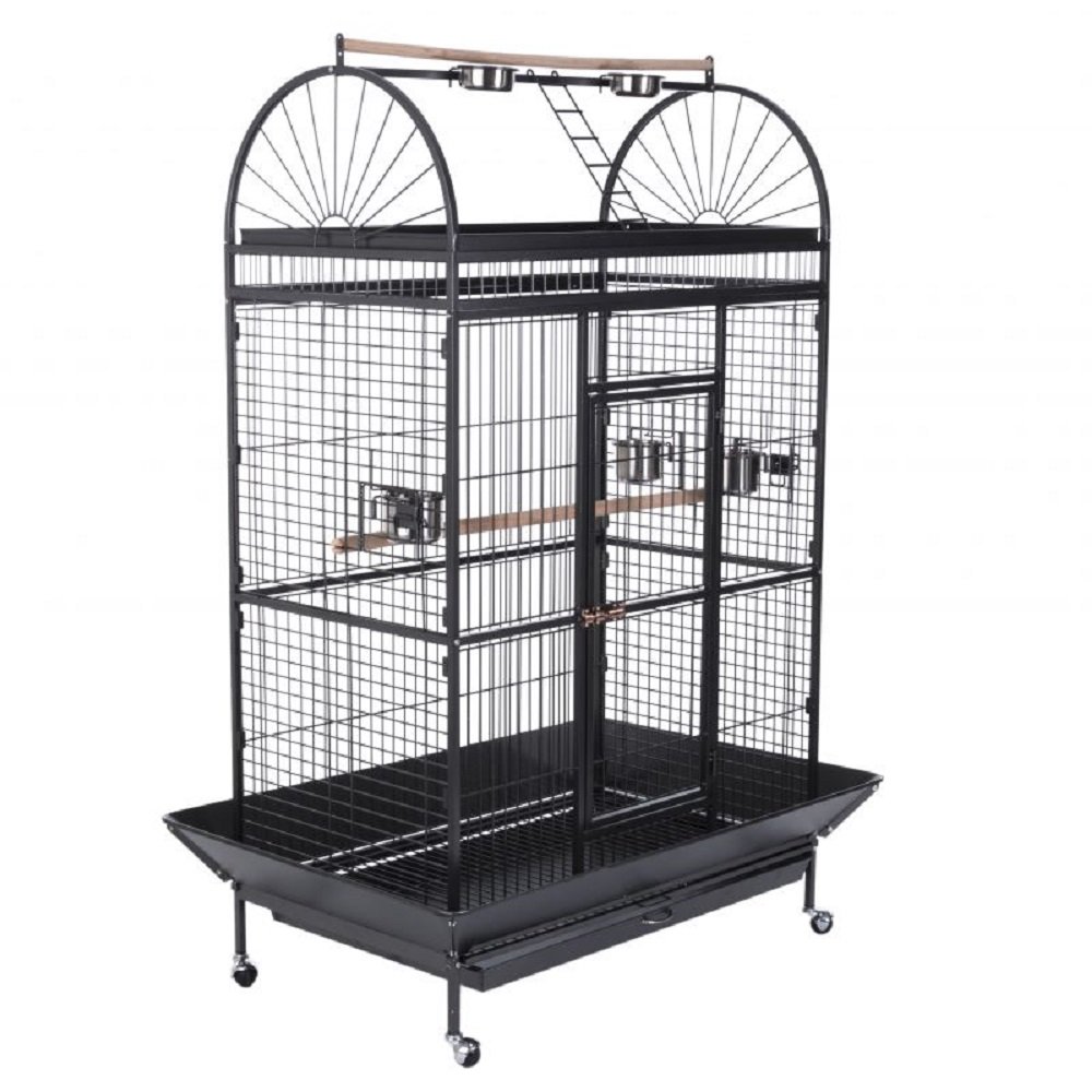 Birds Caesar Parrot Cage on Wheels Pet Supplies Cages & Accessories