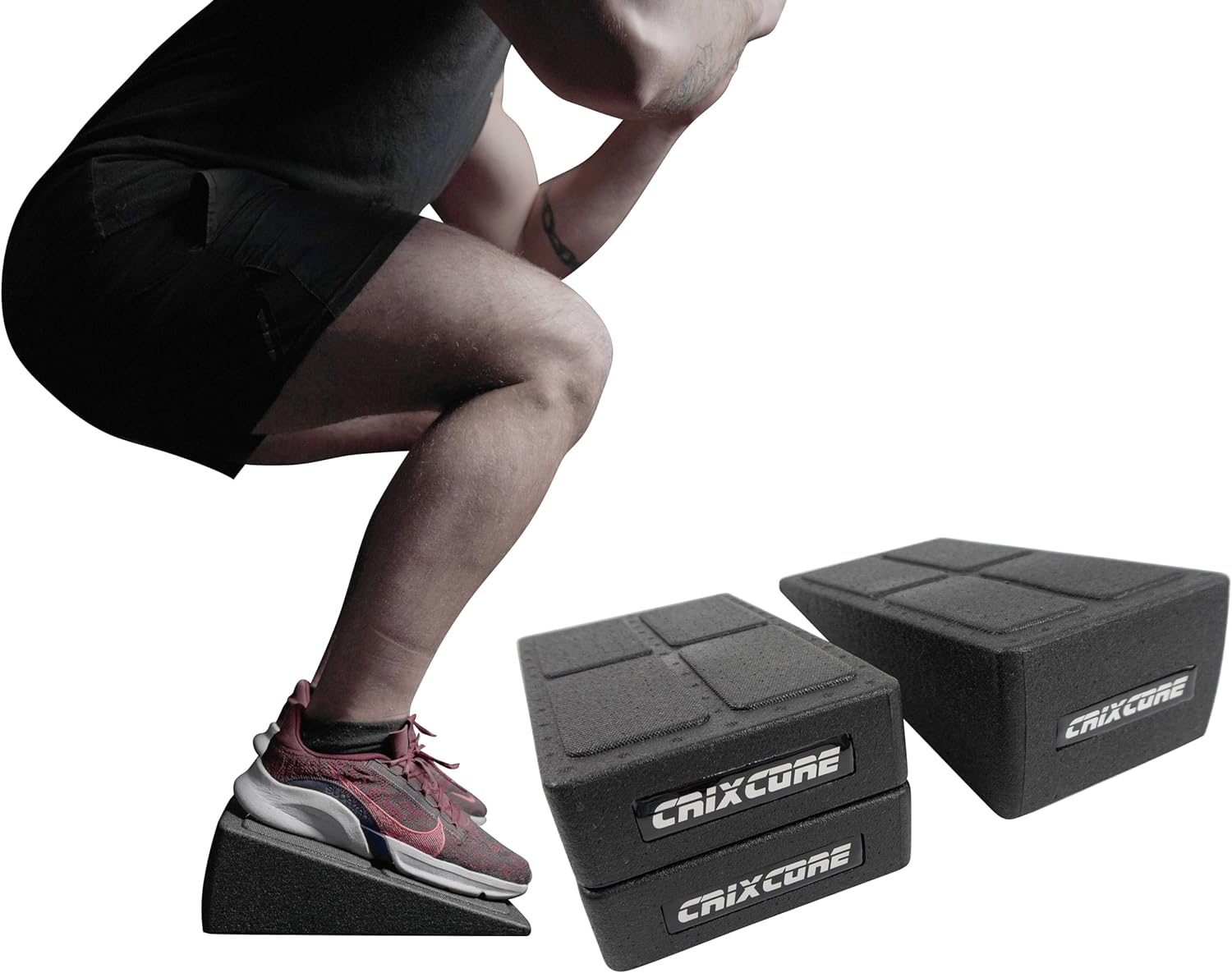 CRIXCORE Squat Wedge Block Heel Elevated Squat Wedge Squats Workout