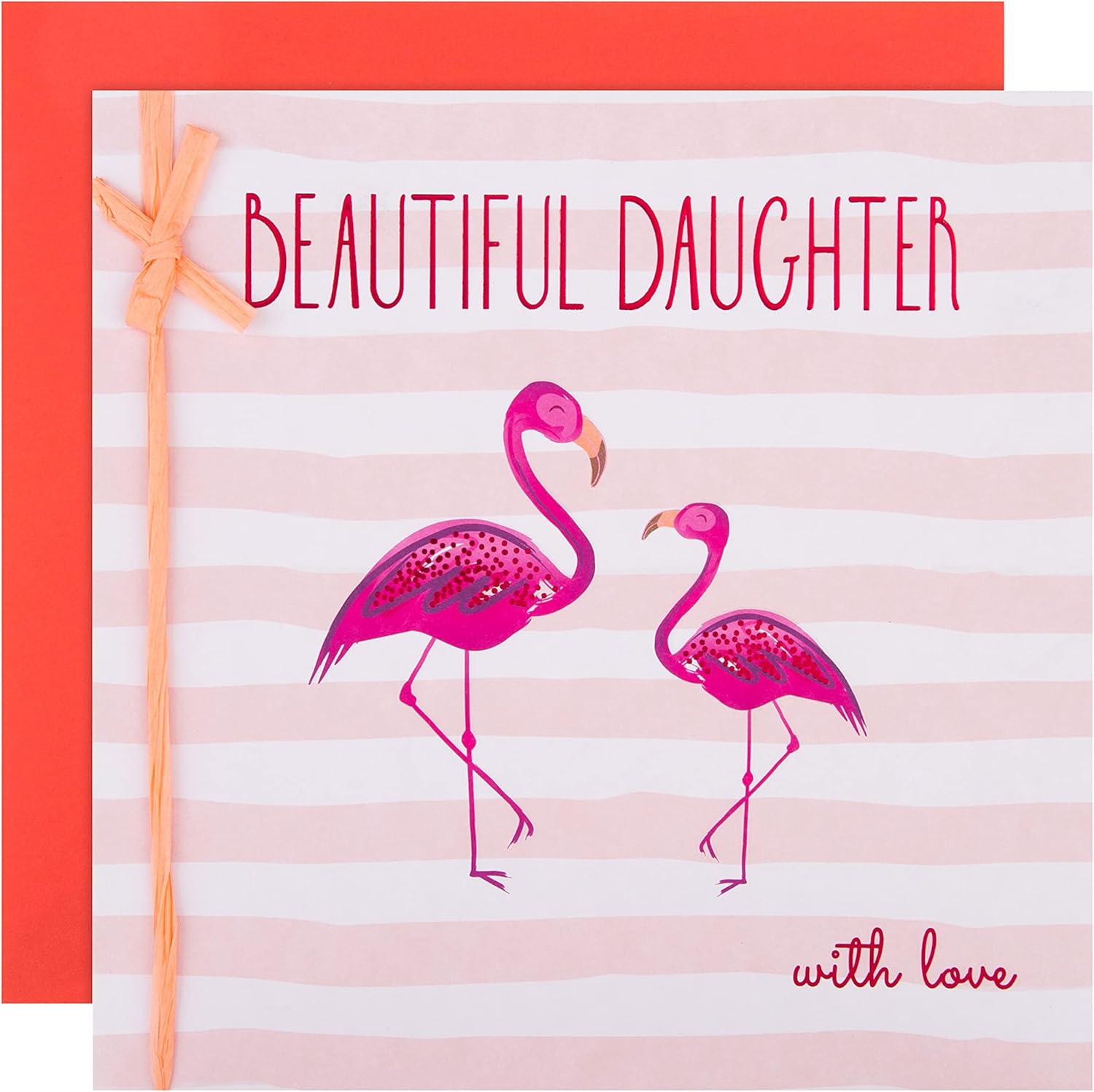 Hallmark Large Birthday Card for Daughter - Contemporary Pink Flamingo Design 25577258