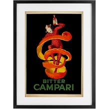Stupell Industries Bitter Campari Advertisement Black Framed Print Under Glass design by Marcus Jules, 23 x 17