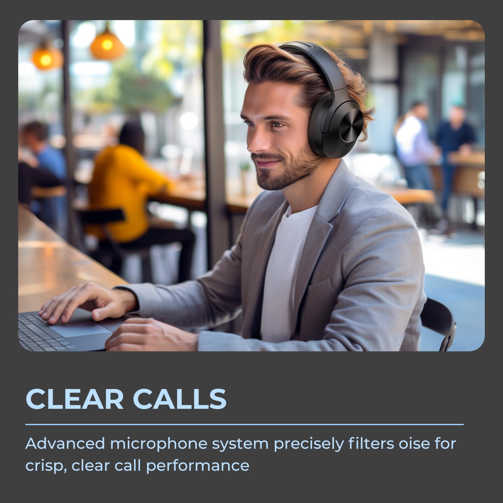 E11-A Active Noise Cancelling Headphones Wireless Bluetooth - Dettaglio