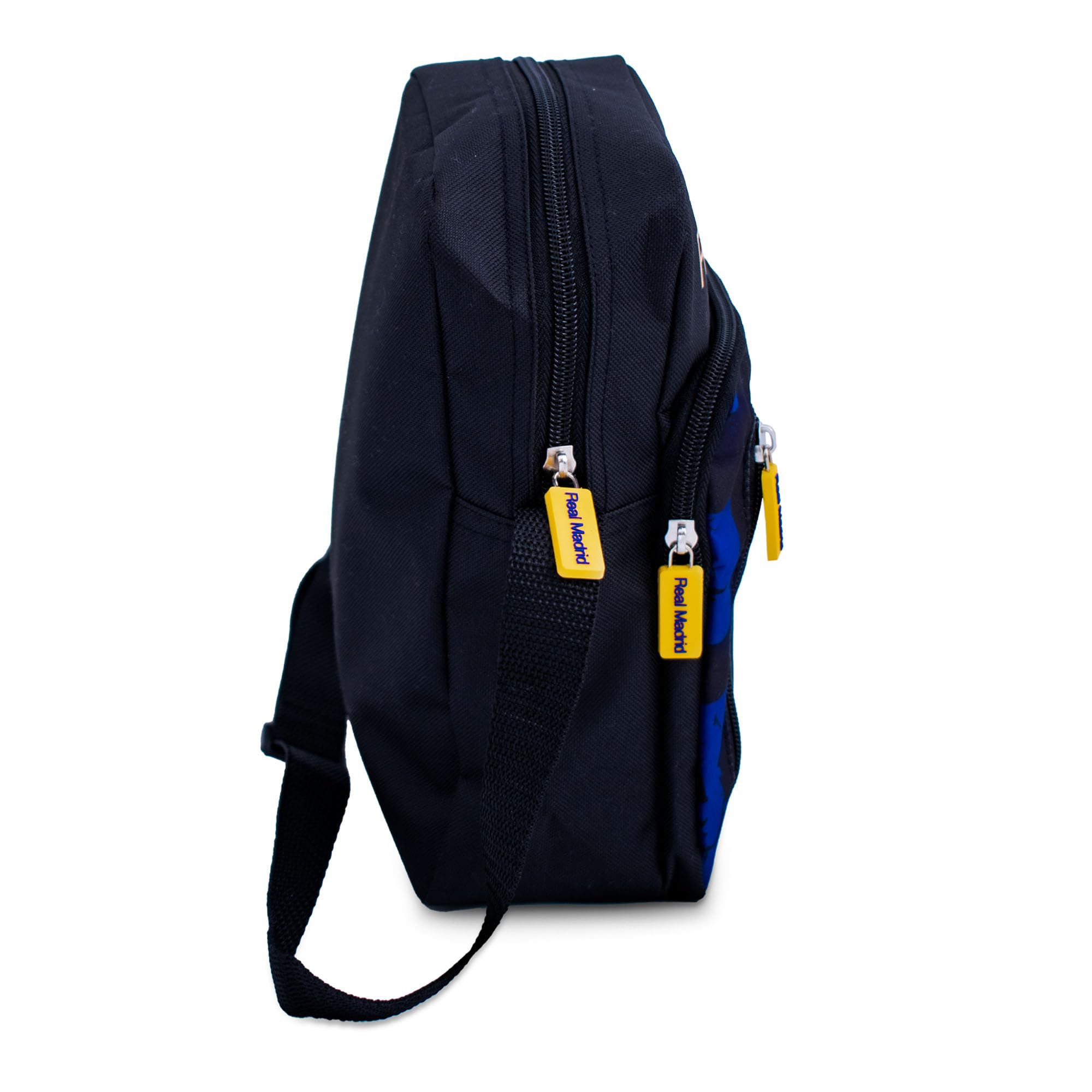 Hy-Pro Sac latéral sous licence officielle Real Madrid CF – Produit léger, avec blason et couleurs du Real Madrid, pour enfants et adultes, excellente idée cadeau de football