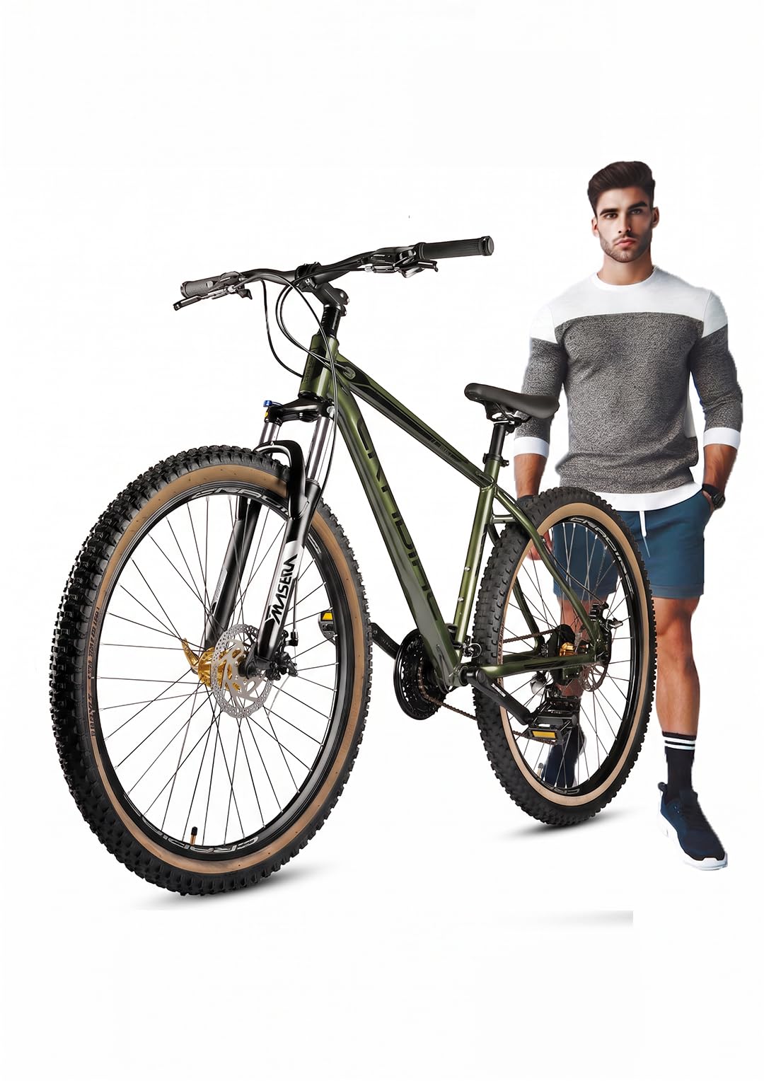 CRADIAC - Alpha PRO GEN 4-21 Speed Aluminium Cycle for Boys 29T 21 Speed Gear Bicycle for Men with Front Zoom Lockout Suspension & Shimano Hydraulic Brake | 15+ Years, Unisex-image-20