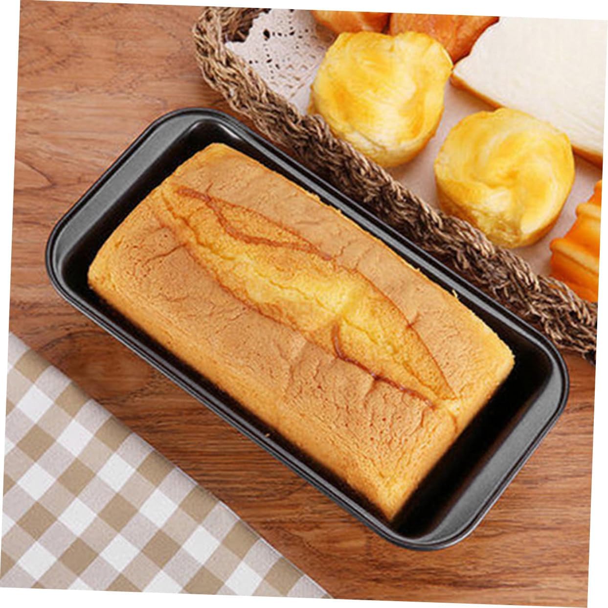 Baking Pans Set Non-stick Loaf Pans Oven for Baking Bread Pizza Heat Conductive Easy to Clean Home Professional Use