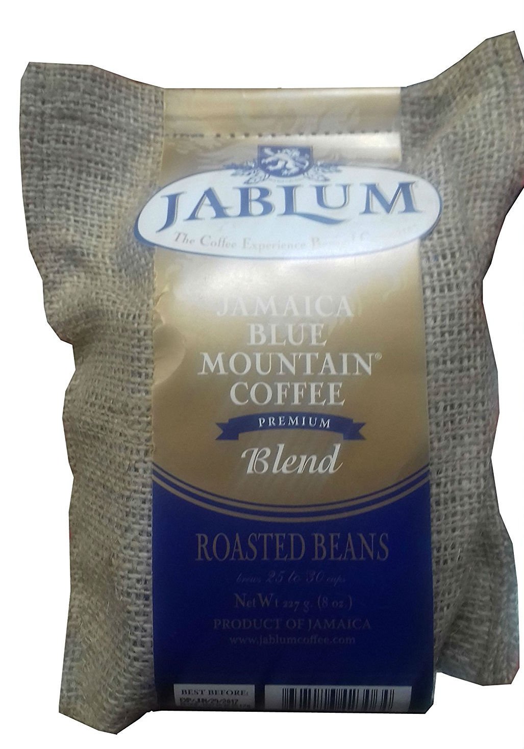 Jamaica Blue Mountain Premium Blend Whole Beans Coffee- (16oz)