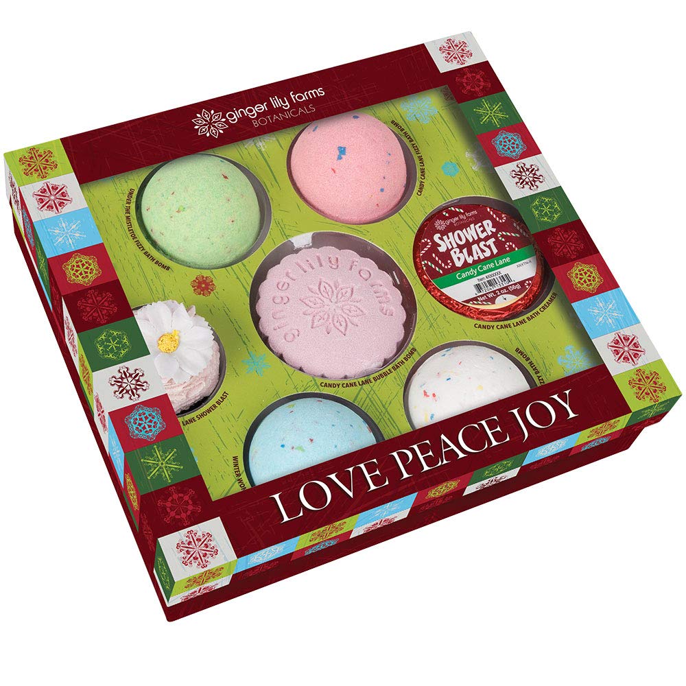 Ginger Lily Farm's Botanicals Love Peace Joy Bath Gift Set