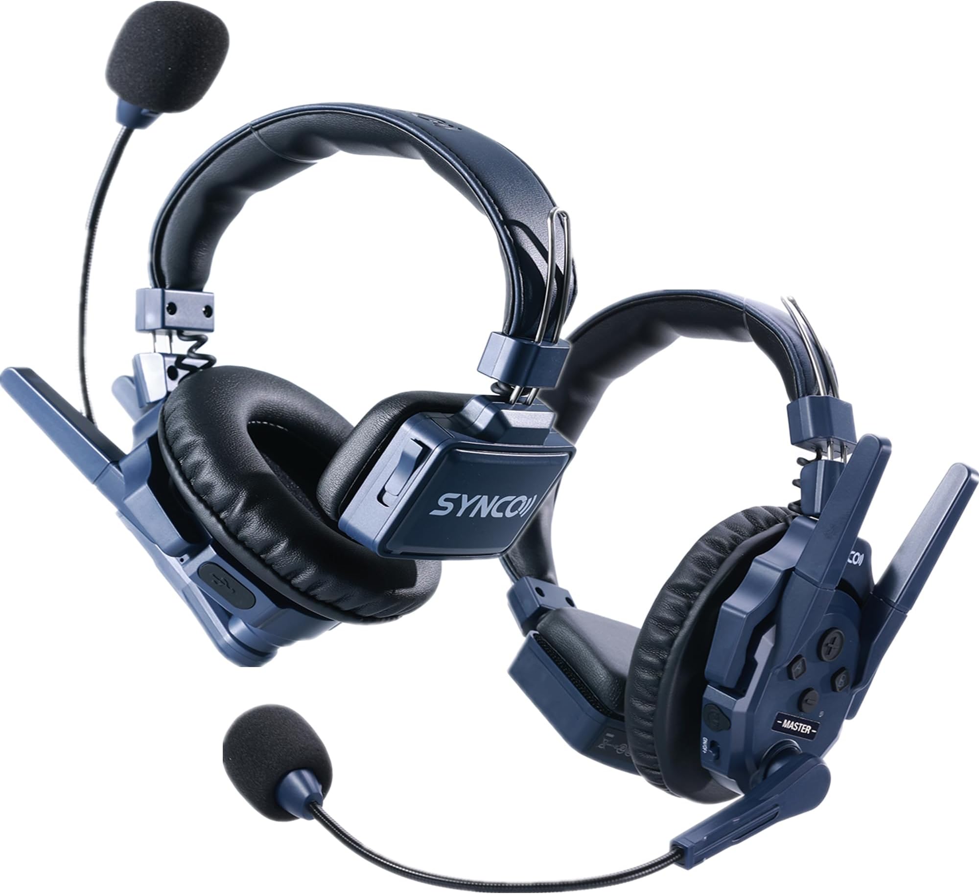 Xtalk Master 2-Person Wireless Intercom Headset System, 2.4GHz Full-Duplex, 500m Range, Master-Free Instant Pairing, ENC Noise Cancellation, 45ms Low Latency, 15H Runtime, USB-C UAC