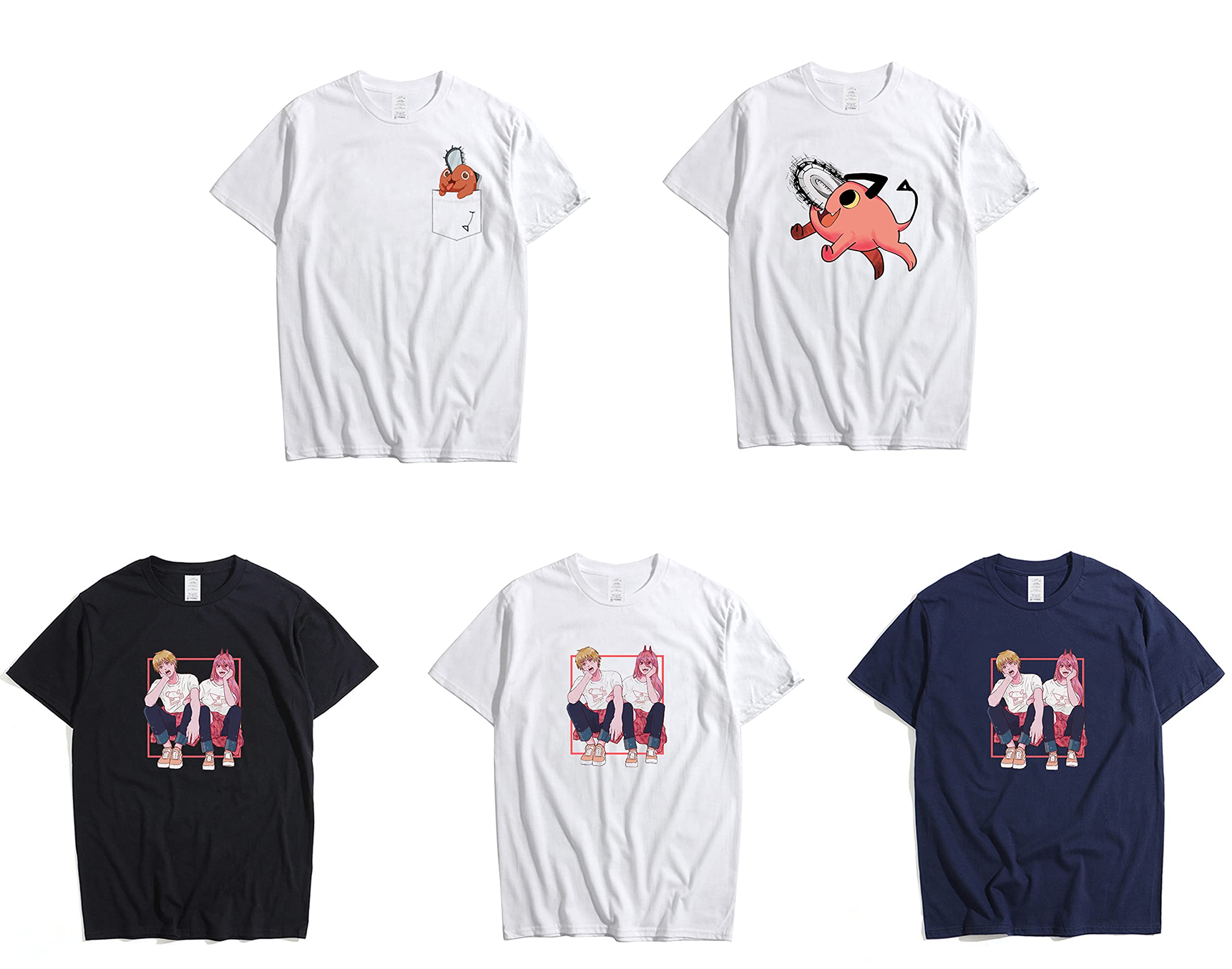 Amazon.co.jp: チェンソーマン tシャツ 半袖 トップス キャラクター