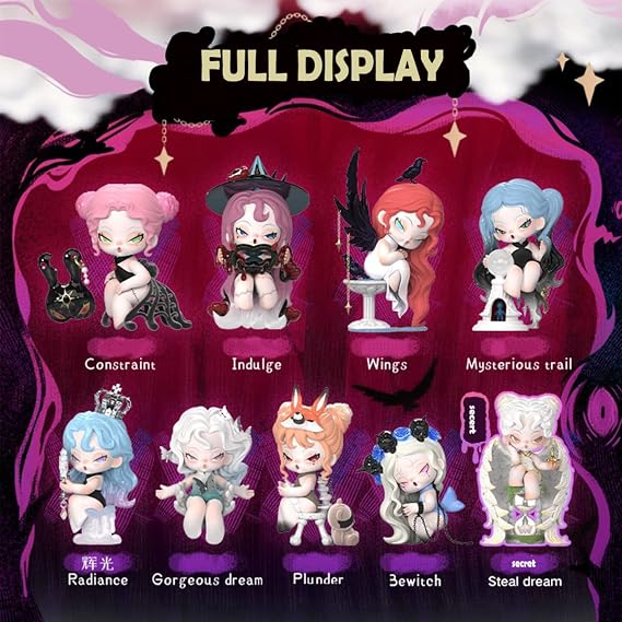 Aven Rabbit DODO NAMI Nightmare Core Series Blind Box Action Figures Mystery Box Cute Random Toys Birthday Gift Christmas Collectible Toy for Desktop Ornaments, 1PC