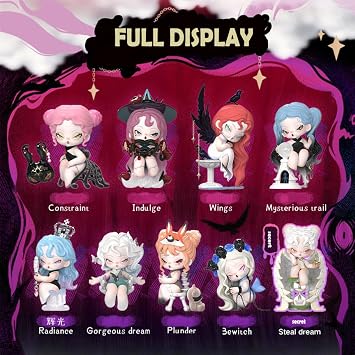 Aven Rabbit DODO NAMI Nightmare Core Series Blind Box Action Figures Mystery Box Cute Random Toys Birthday Gift Christmas Collectible Toy for Desktop Ornaments, 1PC