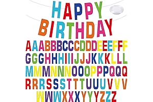 78-Piece Banner Kit for Custom Celebrations