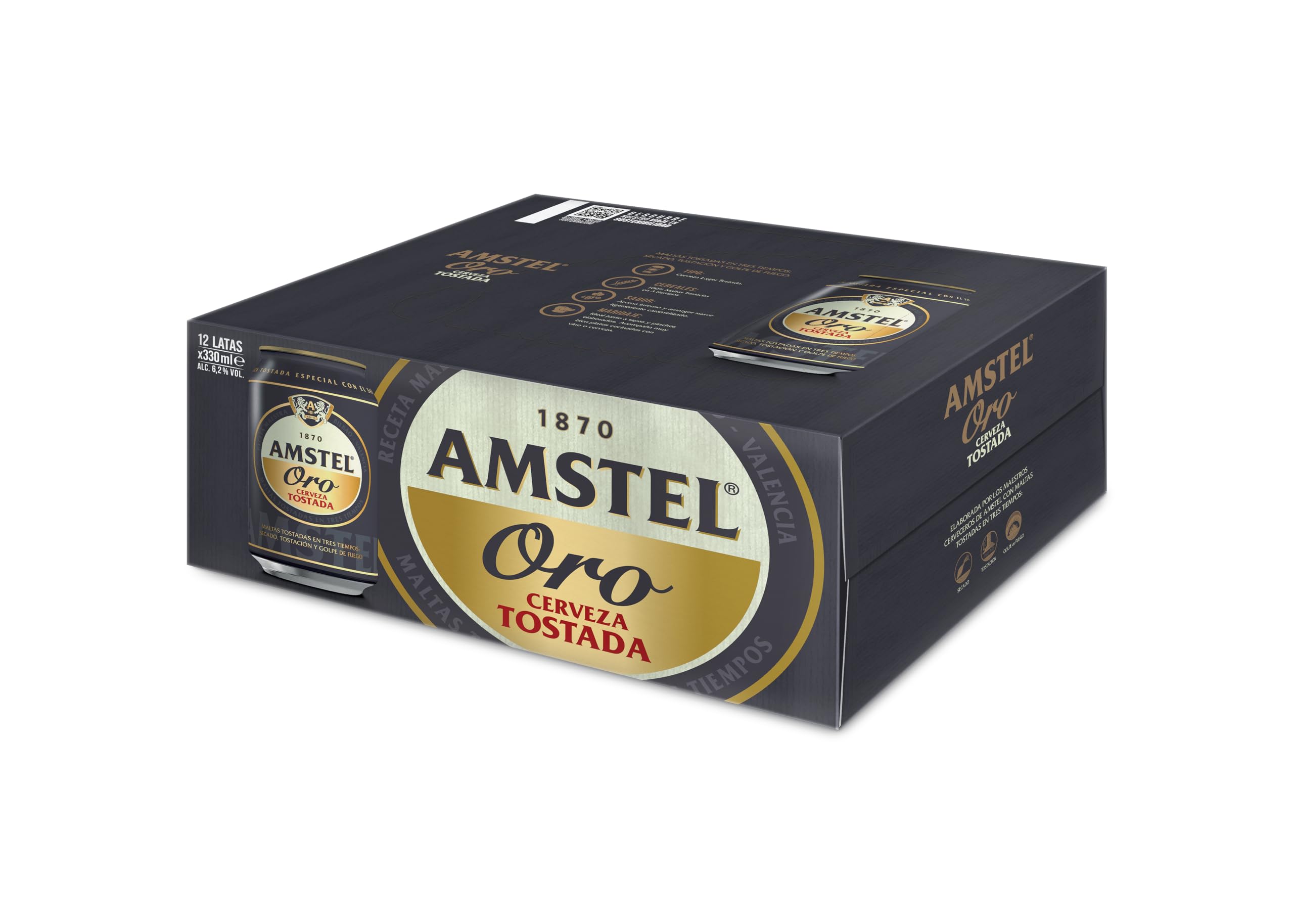 Amstel Oro Cerveza Tostada Pack Lata 12 x 33cl